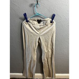 White House Black Market Women's Modern Boot Trouser Beige Size 4R‎